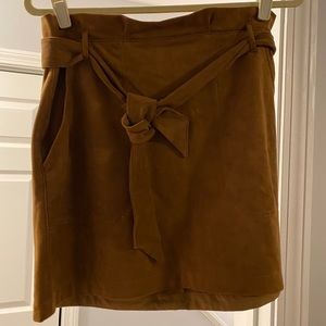 Vegan Leather Mini Skirt.